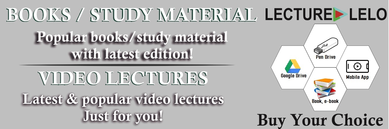 Buy Online Video Lectures, Test Series, Books and Study Material